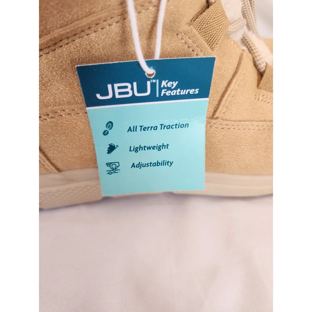 JBU by Jambu Freeze Tan Faux Fur Lined Winter Boots Womens 11 New All Terra Lace